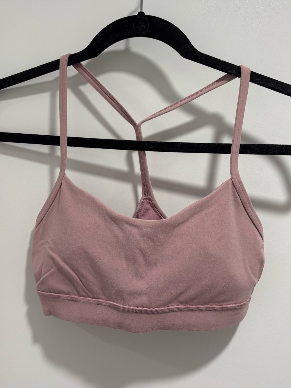 Lululemon Flow Y bra in Dusty Pink